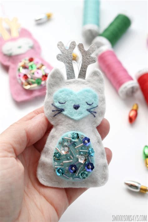 DIY cat ornament tutorial - Swoodson Says