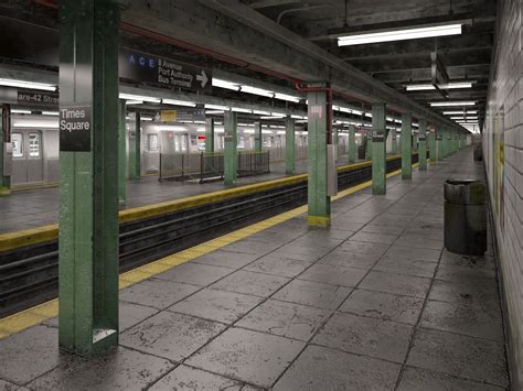 Nyc Subway Station 3d Model Cgtrader