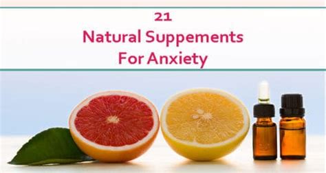 21 Best Natural Supplements for Anxiety | Positive Thinking Mind