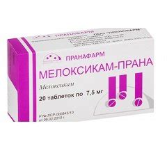 Мелоксикам-Прана – инструкция по применению таблеток, цена, отзывы