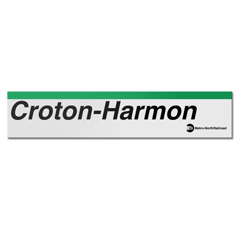 Metro North Croton-Harmon Sign – Transit Gifts