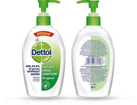 Buy Dettol Hand Sanitizer Liquid Gel Pump Alcohol Kills