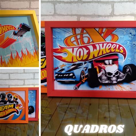 Kit Festa em Casa Decoração Só Um Bolinho Hot Wheels Elo