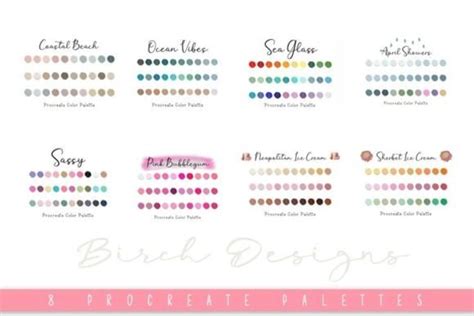 Procreate Palette Swatches Graphic By Birch Designs · Creative Fabrica