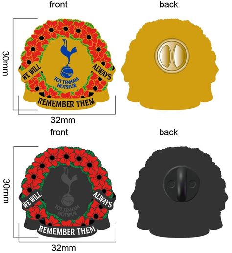 Tottenham Hotspur FC - We Will Always Remember Them | FOOTBALL-PINS-BADGES