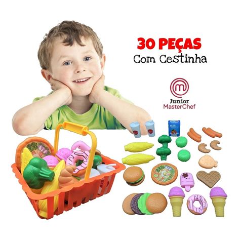 Brinquedo Comidinha Cozinha Frutas Legumes Kit Masterchef Presente