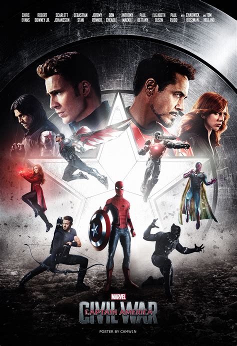 Captain America Civil War Poster Movie Trailers Fan Art 40091260