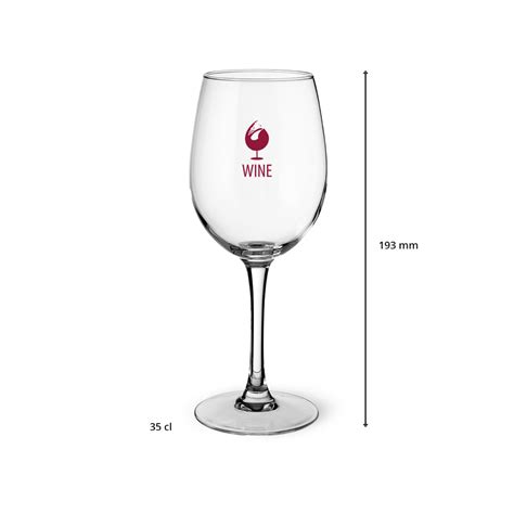 Verres à vin 35 cl courbes Web enseignes imprimerie