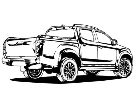 Ford Truck Drawing Side