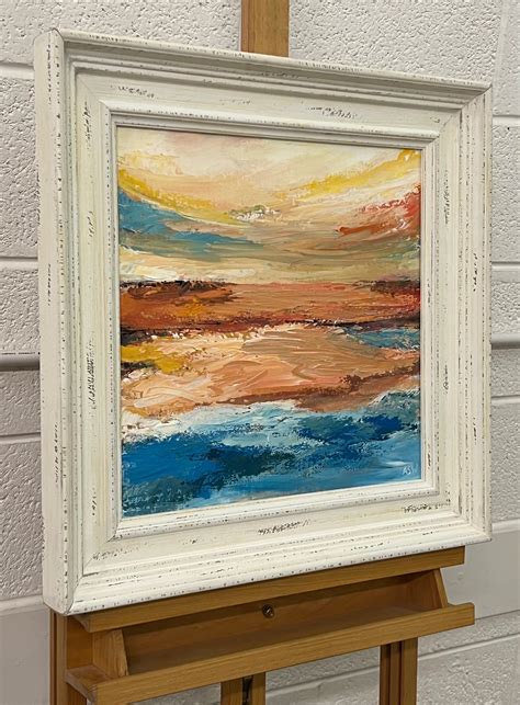 Angela Wakefield Expressive Abstract Seascape Landscape Painting By