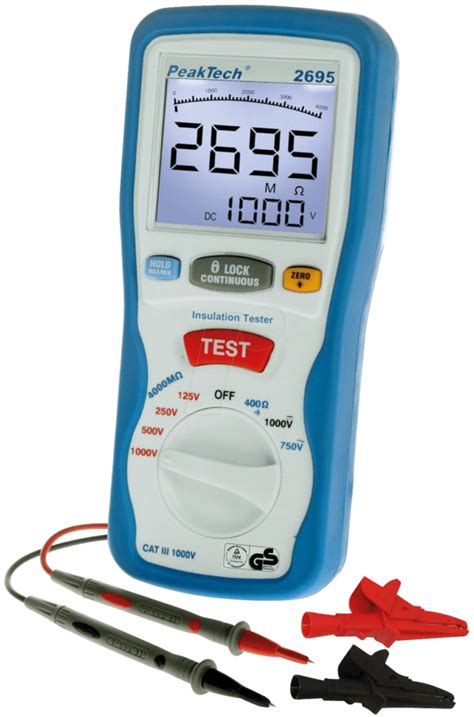 Peaktech Isolationsmessger T Digital Multimeter Hier Online