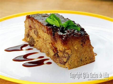 Budín de Pan o Pudin de Pan (con Pasas) - La Cocina de Lila