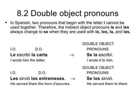 Double Object Pronouns Spanish Worksheet Chart Sheet Gallery