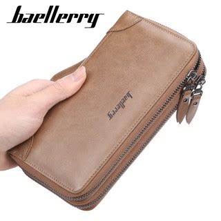 Jual BAELLERRY S6702 Dompet Pria Wanita Panjang Bahan Kulit PU Leather