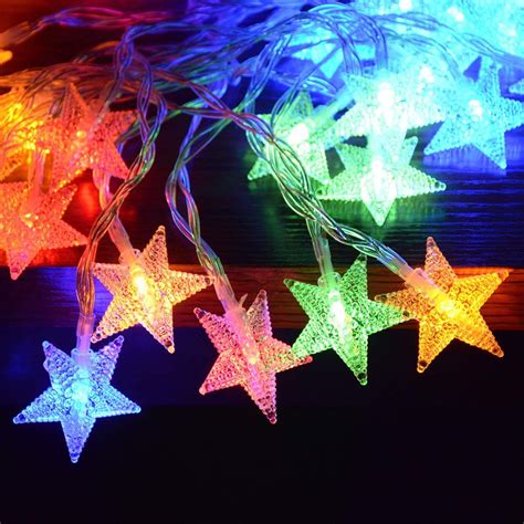 Homeleo Ft Led Multicolor Star String Lights For Bedroom