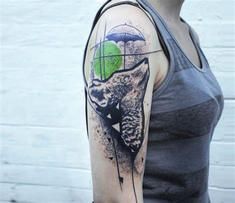 Wolf With Umbrella Tattoo By Koit Tattoo Post 20073