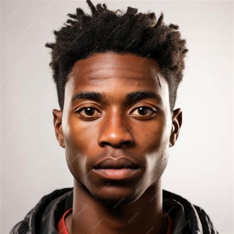 premium ai image nonchalant african boy  downcast eyes