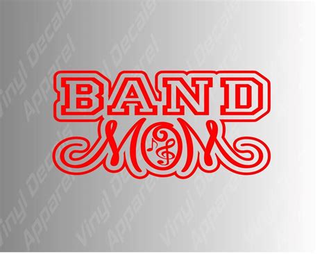 Band Mom Marching Band Mom Vinyl Decal Sticker Finelinefx Vinyl