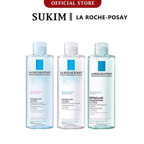 La Roche Posay Micellar Water Ultra Sensitive Skin 400ml Deep Cleansing And Makeup Remover For