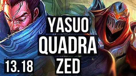 YASUO Vs ZED MID Quadra 2 6M Mastery 7 Solo Kills 18 2 3