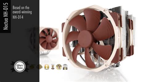 Noctua Nh D15 Premium Cpu Cooler With 2x Nf A15 Pwm 140mm Fans Support