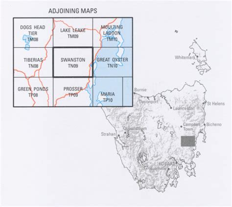 Swanston 1 50000 Tasmap Topographic Map Maps Books And Travel Guides