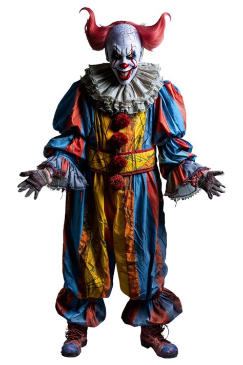 Scary Clown Isolated On Transparent 47827615 Png