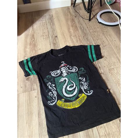 Camisa P Slytherin Sonserina Harry Potter Piticas BRECHO Shopee Brasil