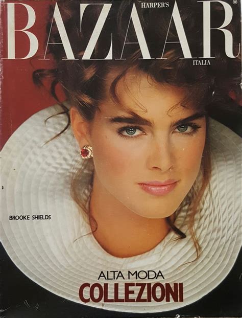 Brooke Shields Covers Harpers Bazaar Magazine Italy September 1981 Brooke Shields Brooke