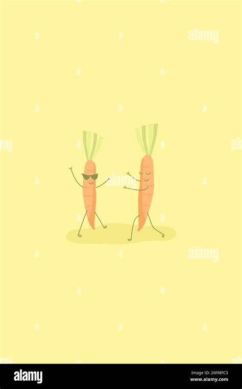 Carrot Characters Background Vector Stock Vector Image And Art Alamy