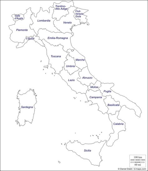 Italy Free Map Regions Italy Map Italy For Kids Map
