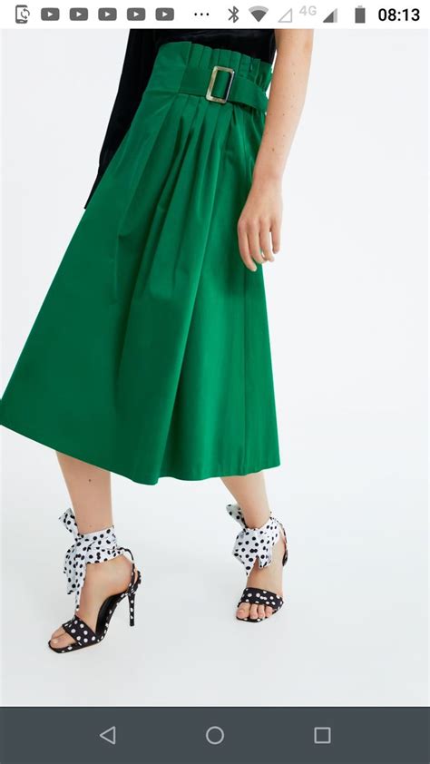 Zara Mannequin High Waisted Skirt Midi Skirt Asos Skirts Mango