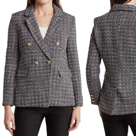 Nanette Lepore Jackets Coats Nanette Lepore Black White Woven