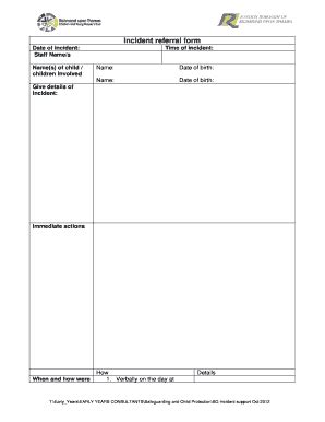 Fillable Online Richmond Gov Incident Referral Form Richmond Gov Fax