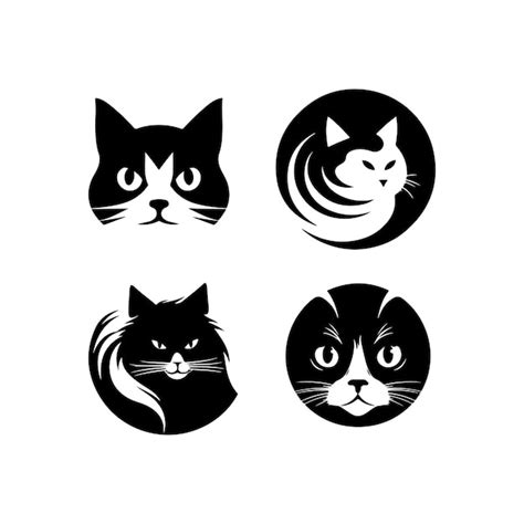 Premium Vector Cute Cat Icon Vectors Set Illustration