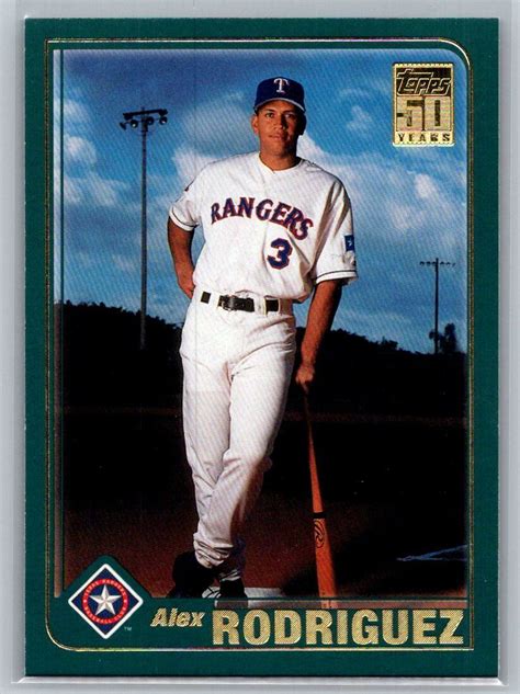 Topps Years Alex Rodriguez Texas Rangers Baseball Card Ebay