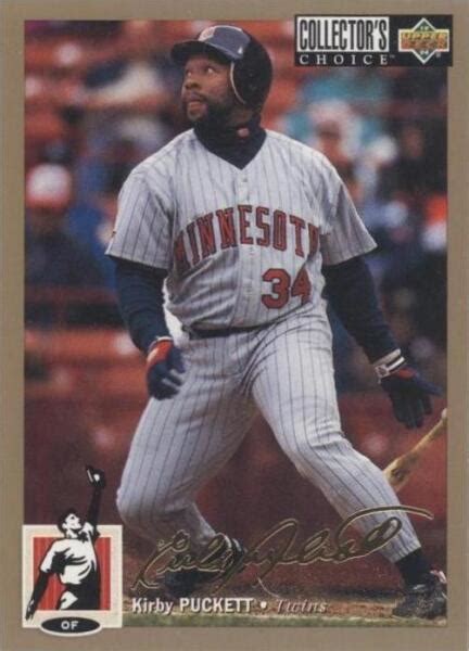 Upper Deck Collector S Choice Gold Signature Kirby Puckett