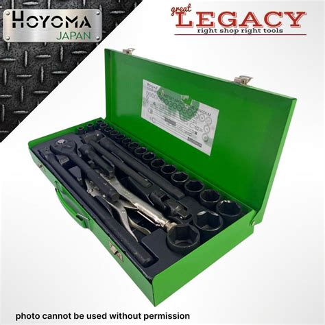 AUTHENTIC HOYOMA MADE IN JAPAN SOCKET WRENCH SET 8 32 8 24 6POINTS AND