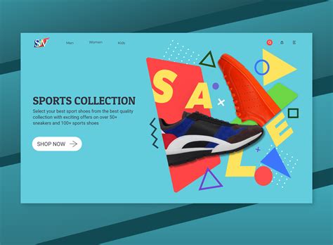 Shoes E Commerce Website Landing Page Behance