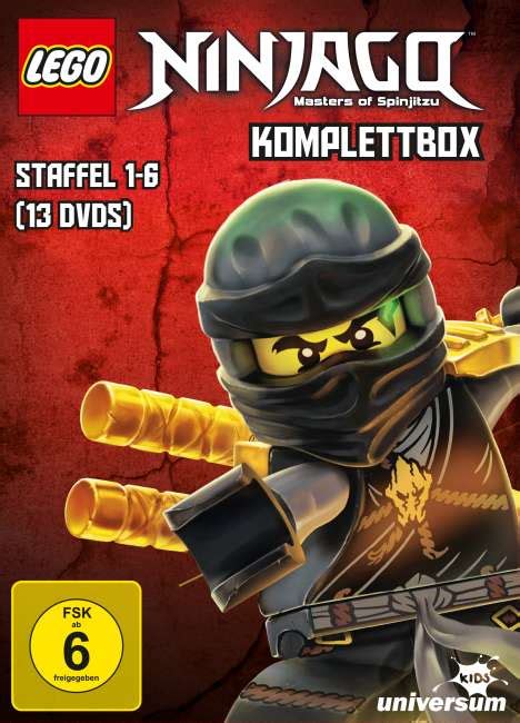 LEGO Ninjago Staffel 1 6 Komplettbox 13 DVDs Jpc