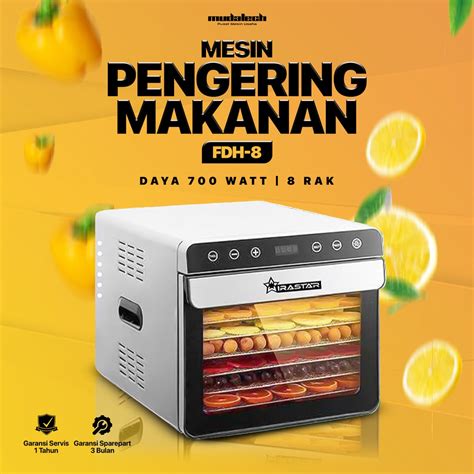 Jual Mesin Pegering Makanan Food Dehydrator Fdh Alat Pengering Buah