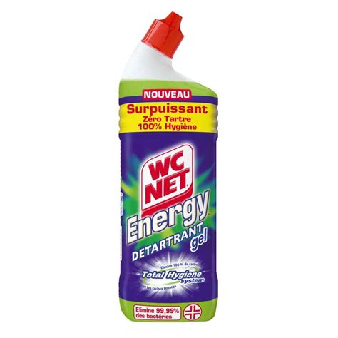 Gel Javel Détartrant Total Hygiène System WC Net Energy 750 ml