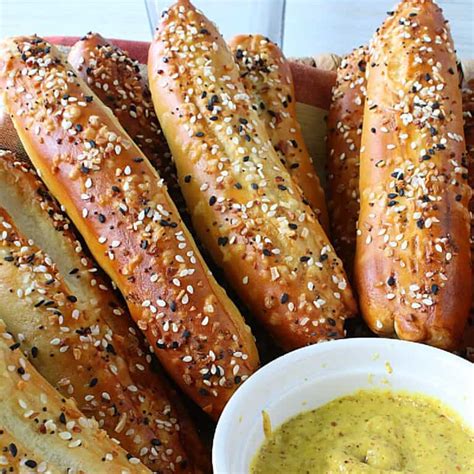 Soft Pretzel Rods No Boil Method Kudos Kitchen By Renee