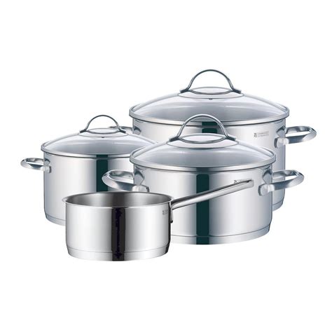 WMF Provence Plus 7 Piece Stainless Steel Cookware Set With Lids 07