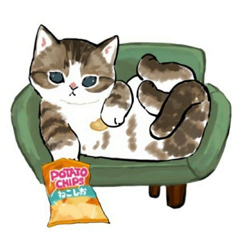 Mofu Sand Kitten Drawing, Cute Cat Drawing, Cute Cartoon Drawings, Cute ...