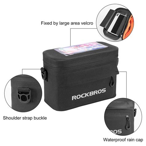 Rockbros Bicicleta Guiador Saco Prova Dwaterproof Gua Bicicleta