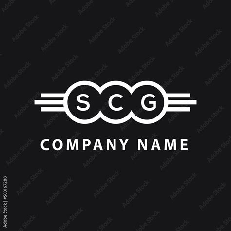 Scg Letter Logo Design On Black Background Scg Creative Initials