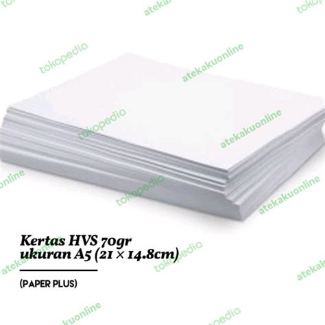 Jual Kertas Hvs 70 Gram Paper Plus Ukuran A5 Setengah A4 Kota