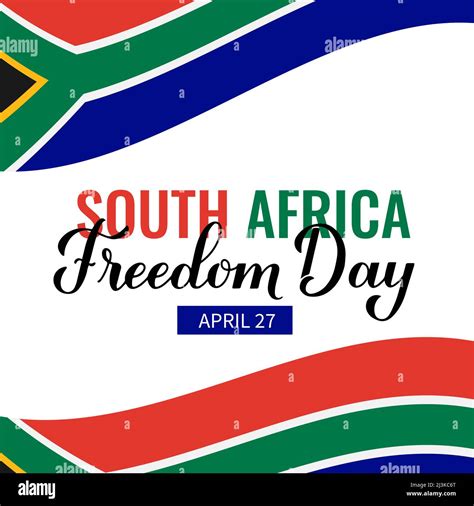 South Africa Freedom Day Typography Poster National Holiday Celebrate