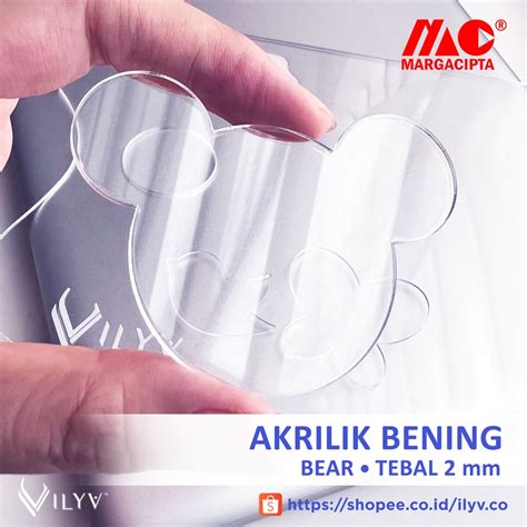 Jual Akrilik Bear Bening 2 Mm Marga Cipta Akrilik Potong Bentuk